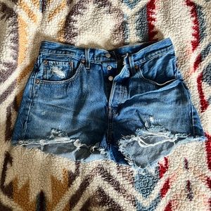 Levi’s Distressed 501 Shorts